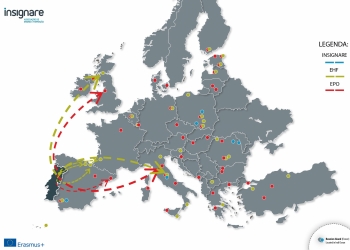 ESCOLAS INSIGNARE COLOCAM 508 ALUNOS EM ESTGIO - DESTES, 46 VO PARA 8 DESTINOS EUROPEUS