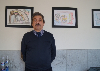 Antnio Oliveira expe no restaurante Claustro Monfortino da EHF