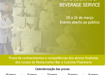 LIVE COOKING & BEVERAGE SERVICE - ALUNOS  PROVA NA ESCOLA DE HOTELARIA DE FTIMA