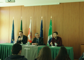 Os chefes Ivo Brando e Samuel Mota partilham experincias com os alunos da Escola de Hotelaria de Ftima 