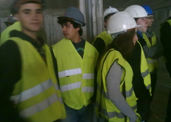 Curso de Construo Civil visita obra de requalificao em Ftima