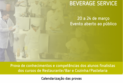 LIVE COOKING & BEVERAGE SERVICE - ALUNOS  PROVA NA ESCOLA DE HOTELARIA DE FTIMA